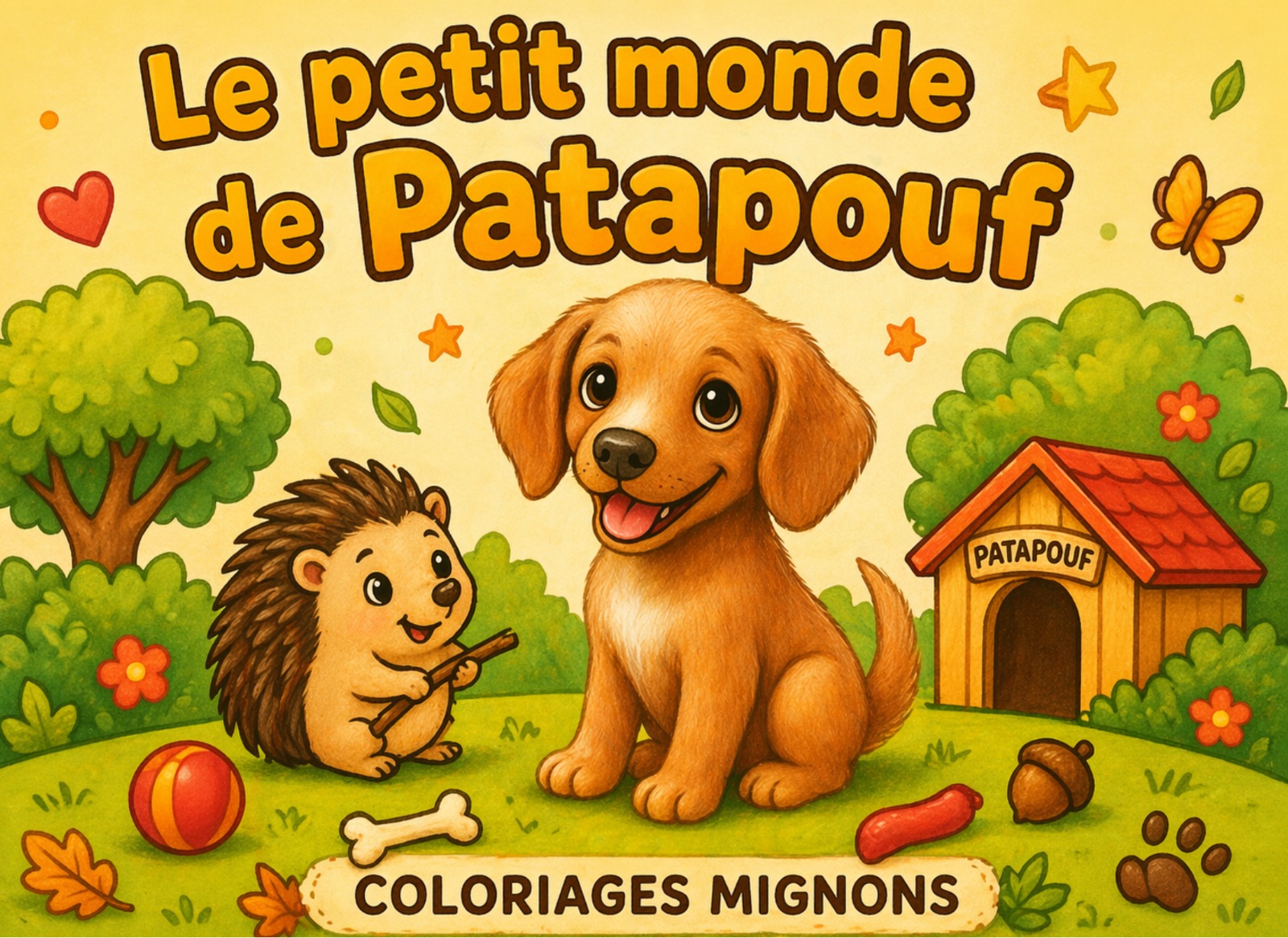 Le petit monde de Patapouf — coloriages mignons